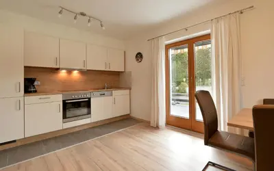 Küche/Küchenzeile in der Unterkunft Ferienwohnung Innerbichler