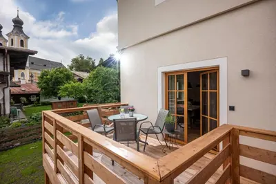 Ein Balkon oder eine Terrasse in der Unterkunft Haus Klingenschmid