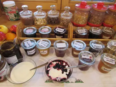 Essen in diesem Bauernhof oder in der Nähe