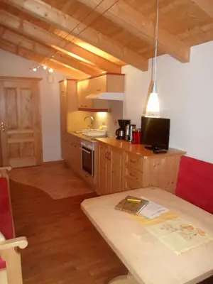 Küche/Küchenzeile in der Unterkunft Ferienwohnung Steiner