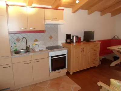 Küche/Küchenzeile in der Unterkunft Ferienwohnung Steiner