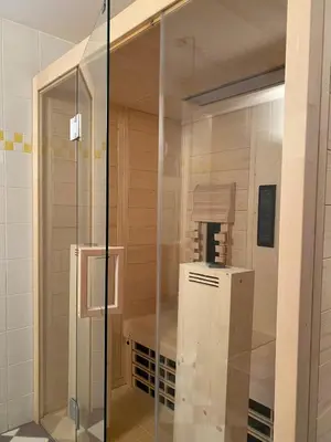 Ein Badezimmer in der Unterkunft Landhaus Rosengartl Krimml
