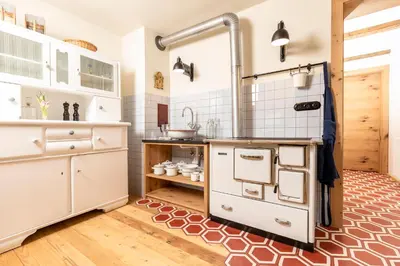 Küche/Küchenzeile in der Unterkunft Superior Chalet Brandleit