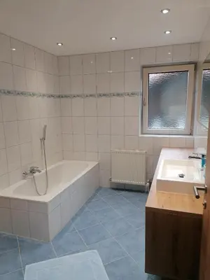Ein Badezimmer in der Unterkunft Ferienhaus Stoanerhof