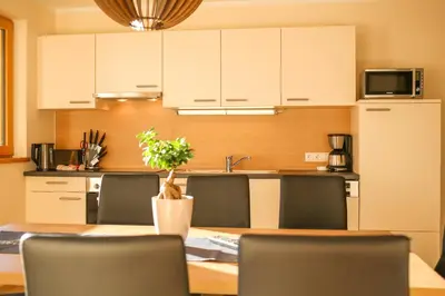 Küche/Küchenzeile in der Unterkunft Residence Alpin