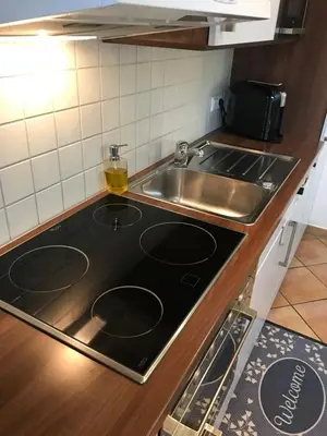 Küche/Küchenzeile in der Unterkunft Ferienwohnung Julia
