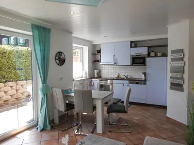 Küche/Küchenzeile in der Unterkunft Ferienwohnung Julia