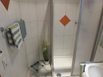 Ein Badezimmer in der Unterkunft Ferienwohnung Julia