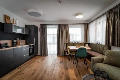 Küche/Küchenzeile in der Unterkunft Anna Apartments