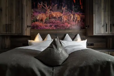 Ein Bett oder Betten in einem Zimmer der Unterkunft Anna Apartments