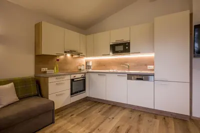 Küche/Küchenzeile in der Unterkunft Haus Kreidl