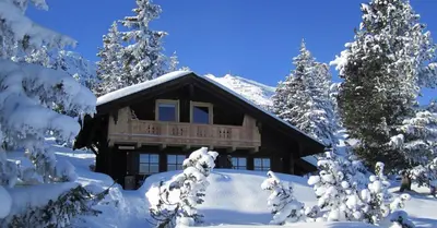 Ferienhütte Rist im Winter