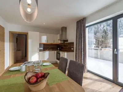 Küche/Küchenzeile in der Unterkunft Appartement Strasser
