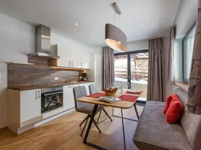 Küche/Küchenzeile in der Unterkunft Appartement Strasser