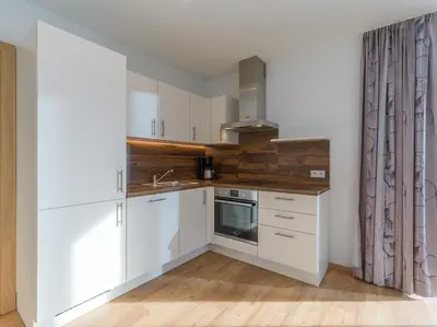 Küche/Küchenzeile in der Unterkunft Appartement Strasser