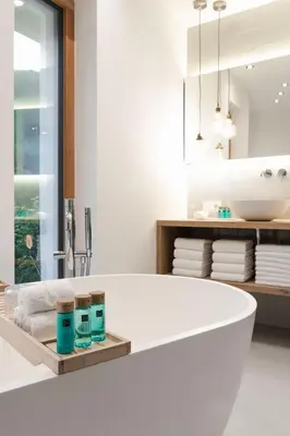 Ein Badezimmer in der Unterkunft MOOS
