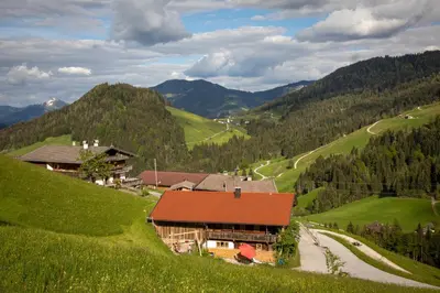 Naturlandschaft in der Nähe des Ferienhauses