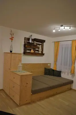 Ein Bett oder Betten in einem Zimmer der Unterkunft Ferienwohnung Lechner Daniel