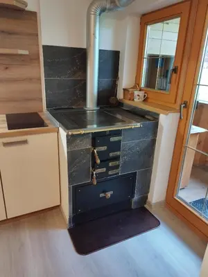 Küche/Küchenzeile in der Unterkunft Ferienwohnung Spitaler Unterkofler