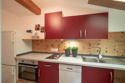 Küche/Küchenzeile in der Unterkunft Chalet Glücklich sein...