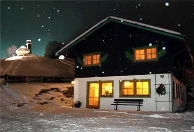 Alpen Chalet ELLMAU Zentrum im Winter