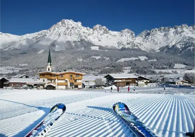 Alpen Chalet ELLMAU Zentrum im Winter