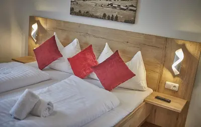 Ein Bett oder Betten in einem Zimmer der Unterkunft Holiday Lodge Fürst