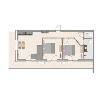 Grundriss der Unterkunft Mannharthof Apartments