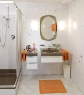 Ein Badezimmer in der Unterkunft Apartment Landhaus Krall