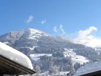 Ein allgemeiner Bergblick oder ein Berglick von der Ferienwohnung aus