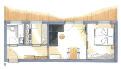 Grundriss der Unterkunft Appartementhaus Schubert