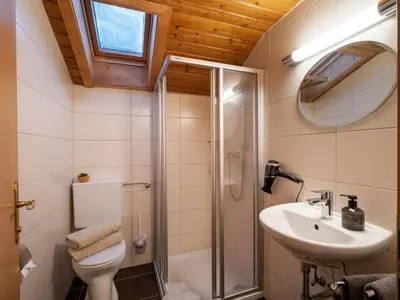 Ein Badezimmer in der Unterkunft Haus Hofbichl