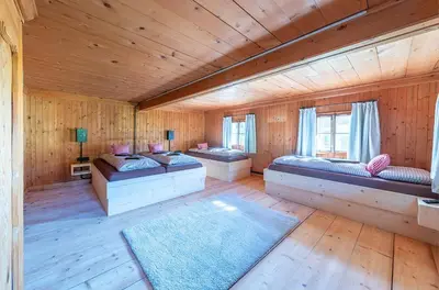 Ein Bett oder Betten in einem Zimmer der Unterkunft Großmutters Haus