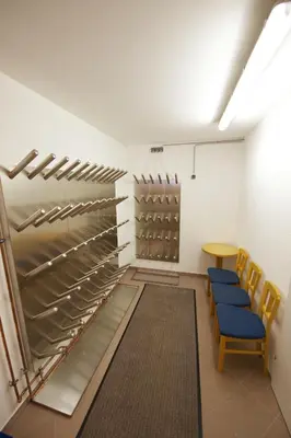 Ein Sitzbereich in der Unterkunft Hotel Tristkogel