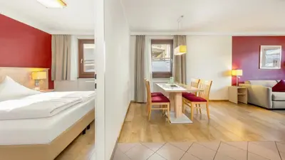 Ein Bett oder Betten in einem Zimmer der Unterkunft Hapimag Saalbach