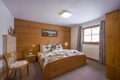 Ein Bett oder Betten in einem Zimmer der Unterkunft Appartement Waldruhe