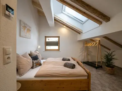 Ein Bett oder Betten in einem Zimmer der Unterkunft Appartement Waldruhe