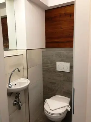 Ein Badezimmer in der Unterkunft Haus Willibald