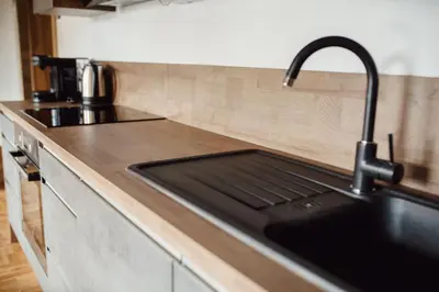 Küche/Küchenzeile in der Unterkunft Chalet Alpenglück