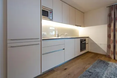 Küche/Küchenzeile in der Unterkunft Blattlhof