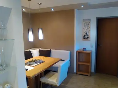 Ein Sitzbereich in der Unterkunft Ferienwohnung Kreidl Ilse