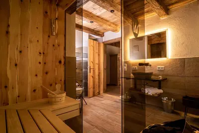 Ein Badezimmer in der Unterkunft Wochenbrunner Chalets
