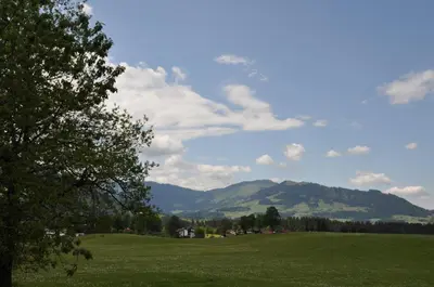 Naturlandschaft in der Nähe des Privatzimmers