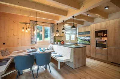 Küche/Küchenzeile in der Unterkunft Chalet Alpenherz