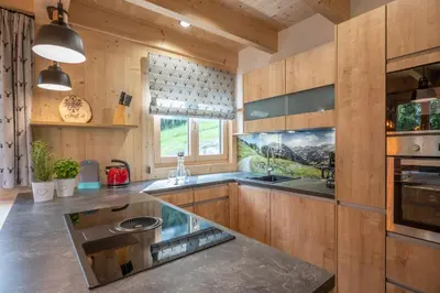 Küche/Küchenzeile in der Unterkunft Chalet Alpenherz