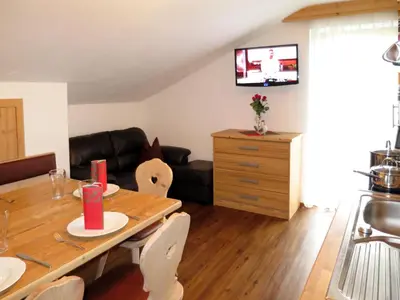 Ein Sitzbereich in der Unterkunft Apartment Klammlhof-4 by Interhome