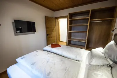 Ein Bett oder Betten in einem Zimmer der Unterkunft Leni´s Appartements