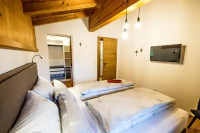 Ein Bett oder Betten in einem Zimmer der Unterkunft Leni´s Appartements