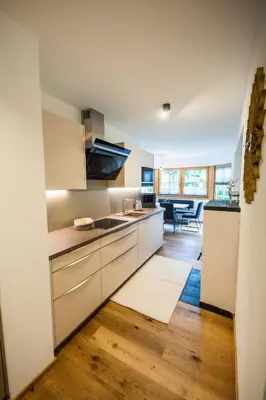 Küche/Küchenzeile in der Unterkunft Leni´s Appartements