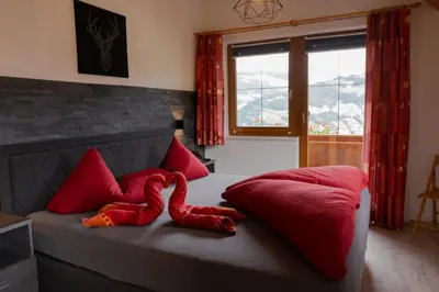 Ein Bett oder Betten in einem Zimmer der Unterkunft Appartement Hippach im Haus Sporer